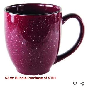Ceramic Red Speckled Coffee Mug